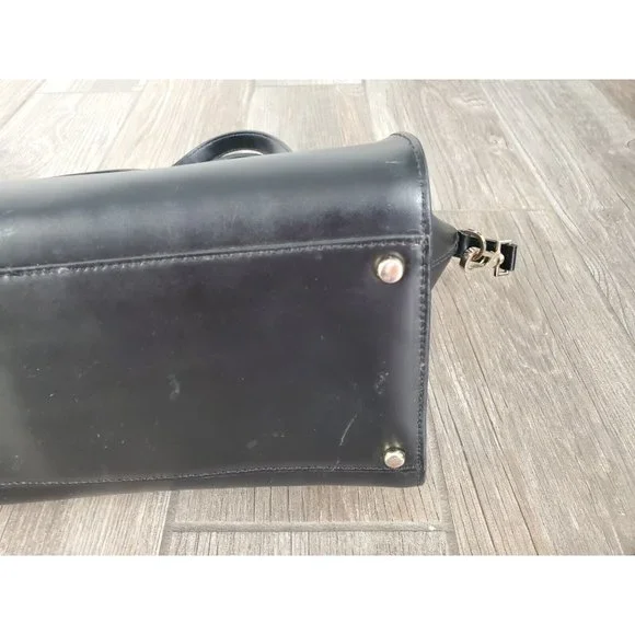 Kate Spade Black Crossbody/ Medium Satchel In Black. VGUC - Picture 11 of 12